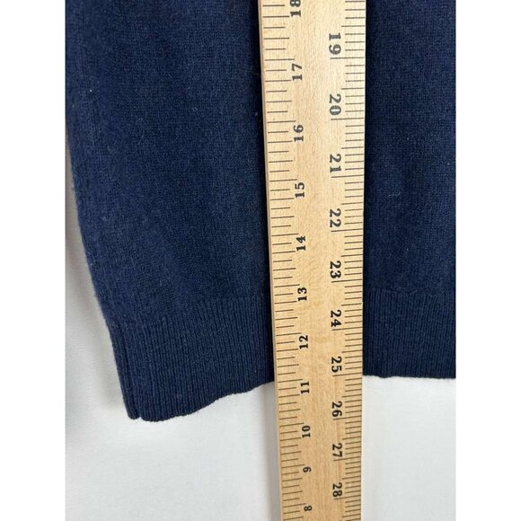 Boden Sweater Women's Size 8 Navy Blue 100% Cashmere Crew Neck - Picture 4 of 12